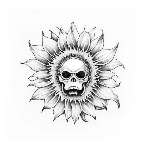 Sunflower Skulls