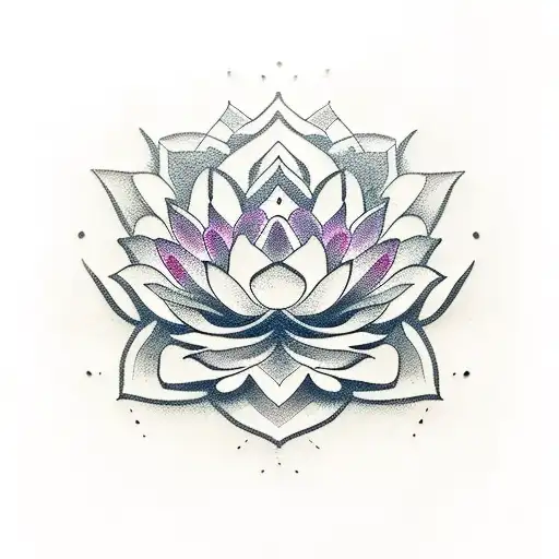 A Beautiful Lotus Flower Surrounded By Kanji Characters Representing The Samurai Code