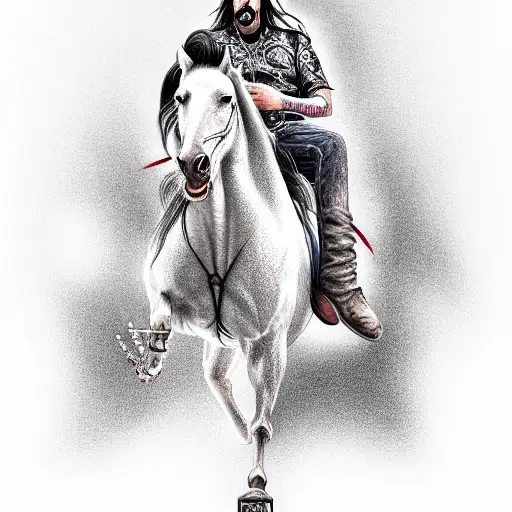 Nic Cage Riding Horse