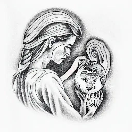 Mother Holding The World