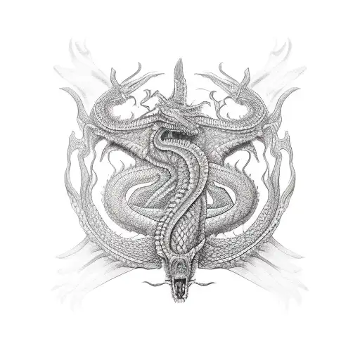 Anglo Saxon Dragon Pattern