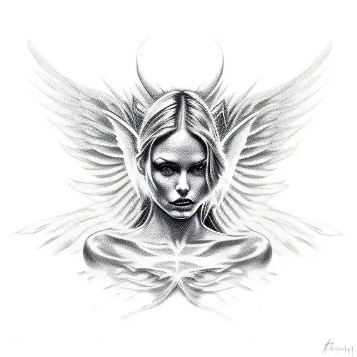 Half Angel Half Demon Full Body