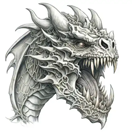 Create Dragon With Skull