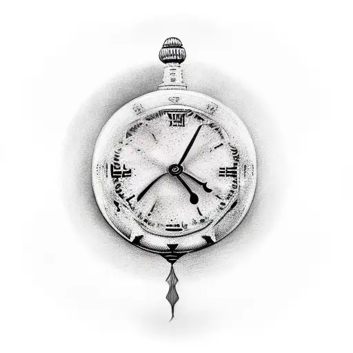 Greek God Holding Clock