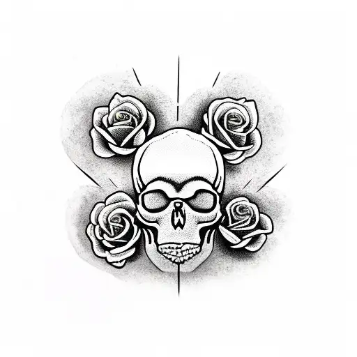 Skull And Roses