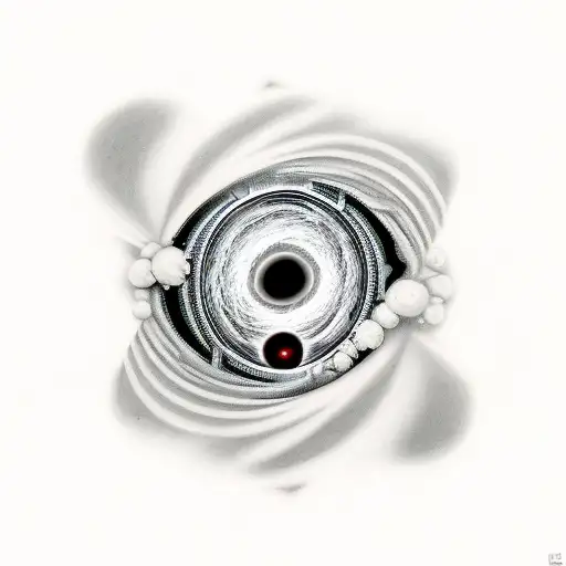 Black Hole Inside Broken Breastbone