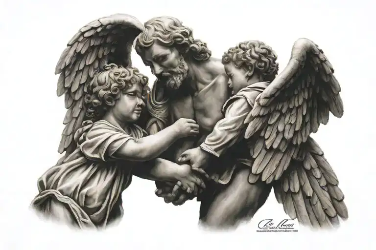 Angel Holding Hands Holding A Child Holding Hands Reaching