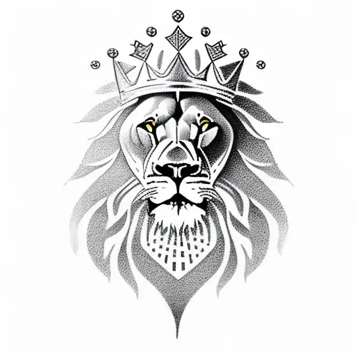 Lion With Crown