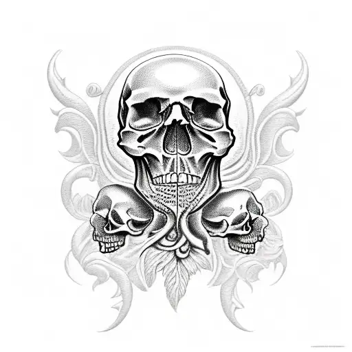 Skull In Paradise