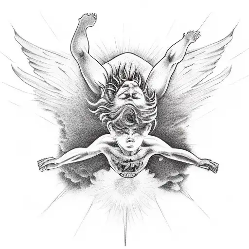 Icarus Falling Down From The Sun