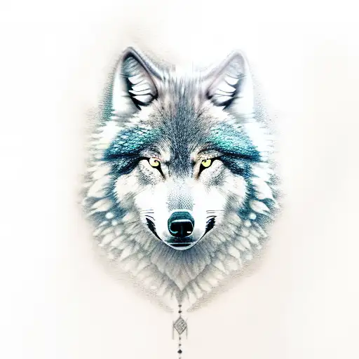 Half Wolf Half Mountain