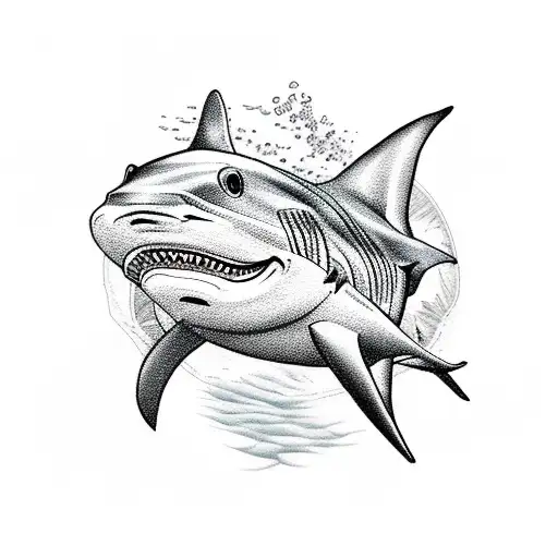 Submarine With Shark