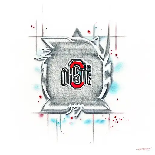 Ohio State Buckeyes Watercolor