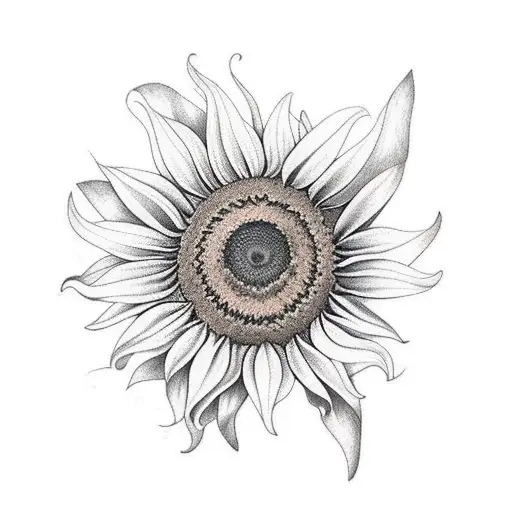 Sunflower And Butterfly