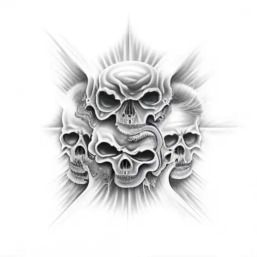 Dark Evil Faces Melted Together Anguish Dark Energy