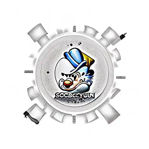 Scrooge Mcduck Monopoly Man Money Bank Vault Gun Bullets