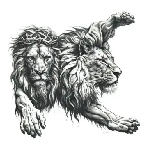 Jesus And Lion