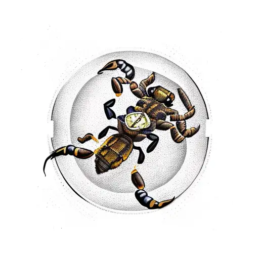 Scorpion On A Clock