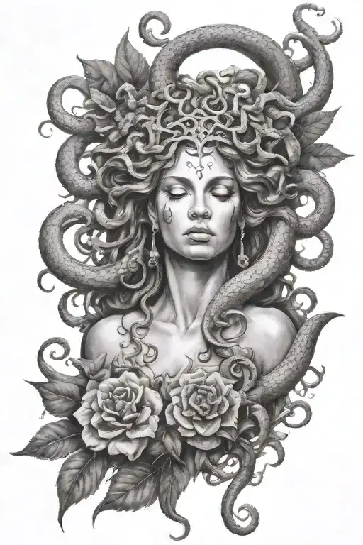 A Medusa Gorgona Inspired Renessans With Bode Vestindo Terno