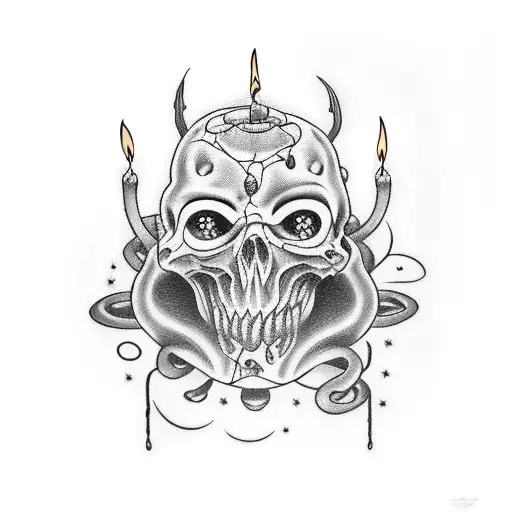 Candle Crow Lantern Horror