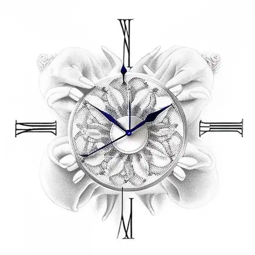 A Clock With Heaven And Hell As The Hands