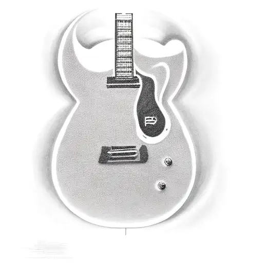 A Guitar With The Number 27 Incorporated Into The Design