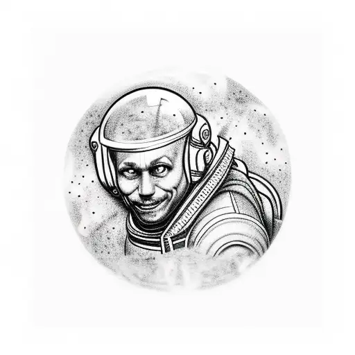 Realistic Astronaut In Yoga Position