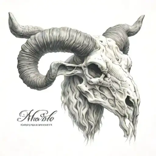 Marko Polo Sheep Skull Long Horns