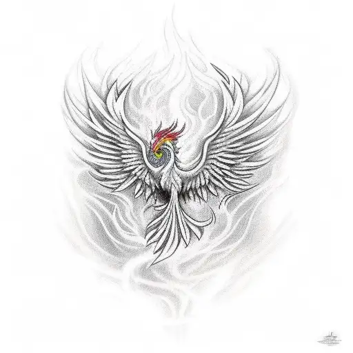 Phoenix Rising From The Ashes