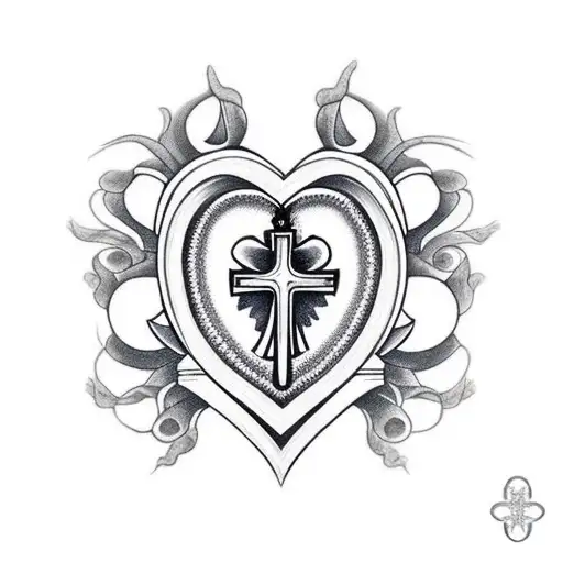 Rosary And Sacred Heart