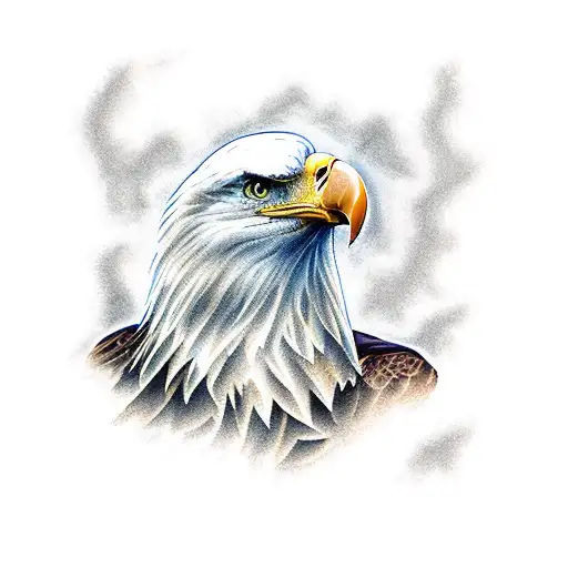 American Bald Eagle Over Hurricane