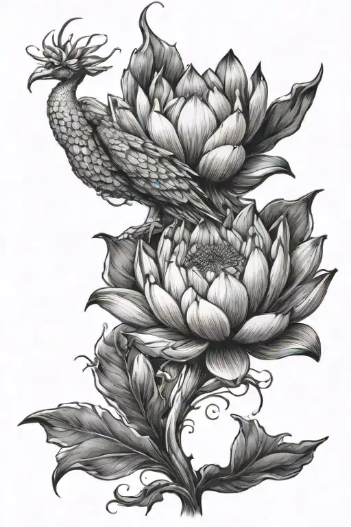 Phoenix Lotus Flower