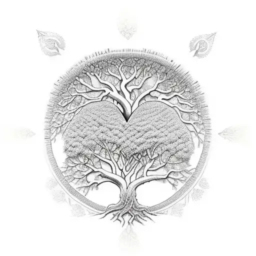 Tree Of Life With Heart