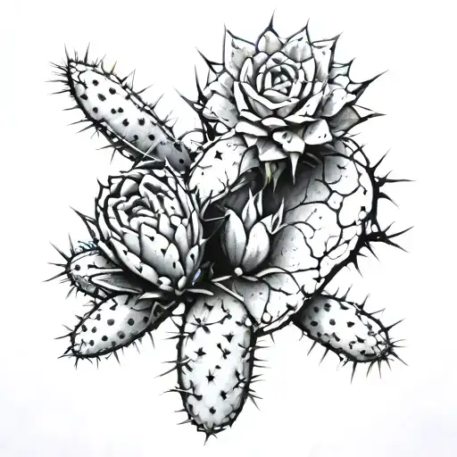 Cactus And Broken Heart