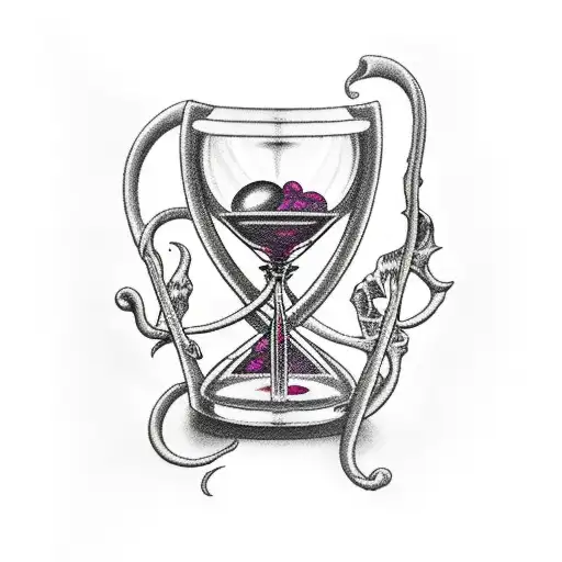 Reaper Holding An Hourglass