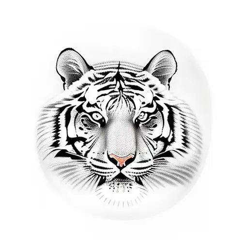 Tiger Eyes Mix With Woman Eye