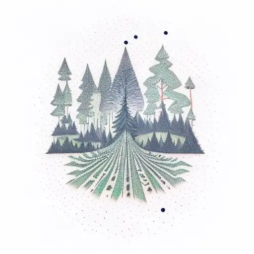 A Forest Transforming Into A Constellation