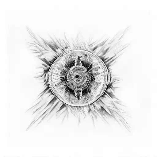 Black And White Newspaper In The Color Fire In The Dark