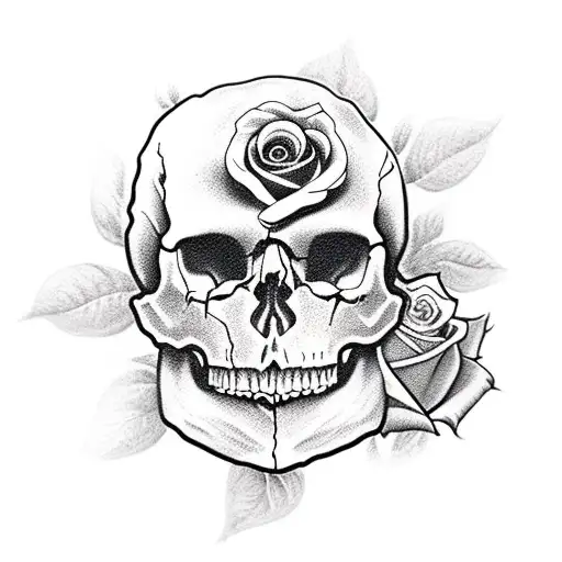 Skull And Roses