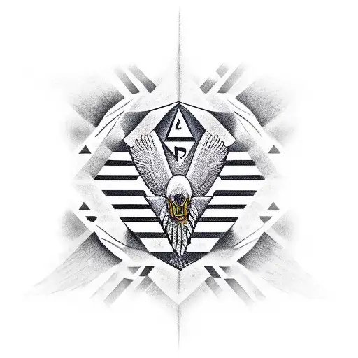 Piramid With An Eagle Con The Top