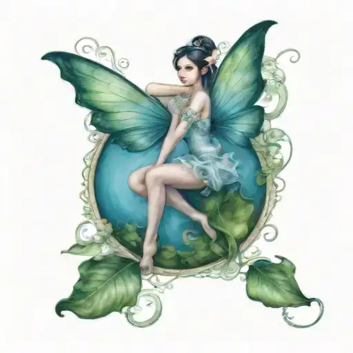 Fairie On Water Lillie Flower