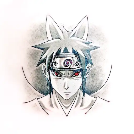 Mangeko Sharingan Uchiha Sasuke From The Anime Naruto