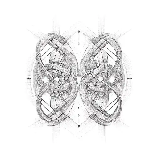 Dna Helix With Binary Code