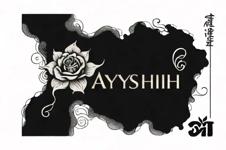 Ayushi Written Inside Symbolizing The Client's Love