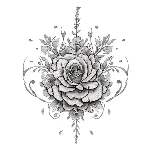 A Delicate Floral Design Incorporating Outdoor Elements