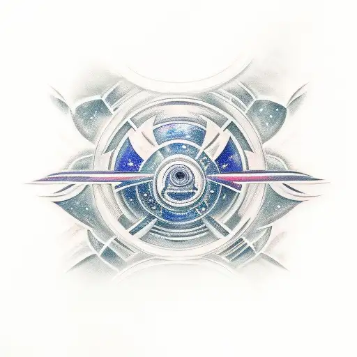 An Abstract Representation Of The Mass Effect Galaxy