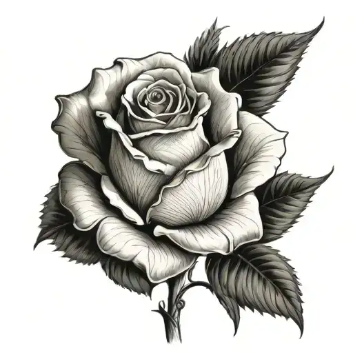 Single Rose With The Name Gonzalez In The Stem