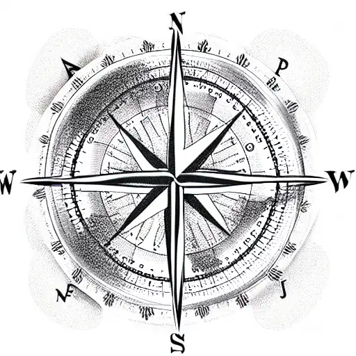 Compass Merged With A Crusafix Incorperating Australian Native Plants