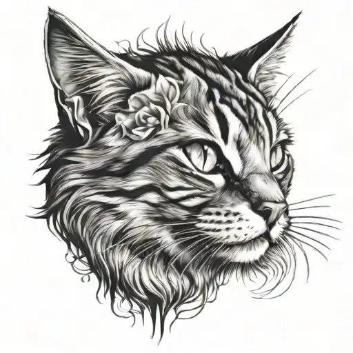 Cat Face Or Ears On A Heartbeat