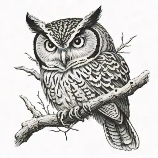 Flacco The Owl Perched